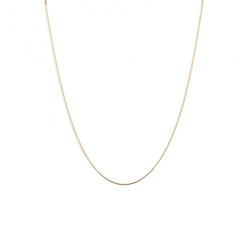 Twisted mesh silver necklace