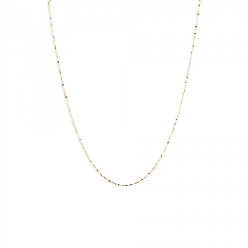 Twisted mesh silver necklace