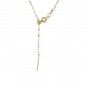 Twisted mesh silver necklace