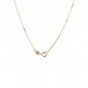 Twisted mesh silver necklace
