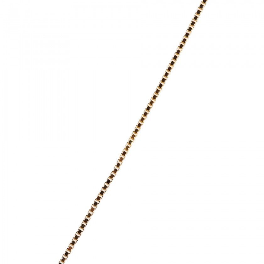 Twisted mesh silver necklace