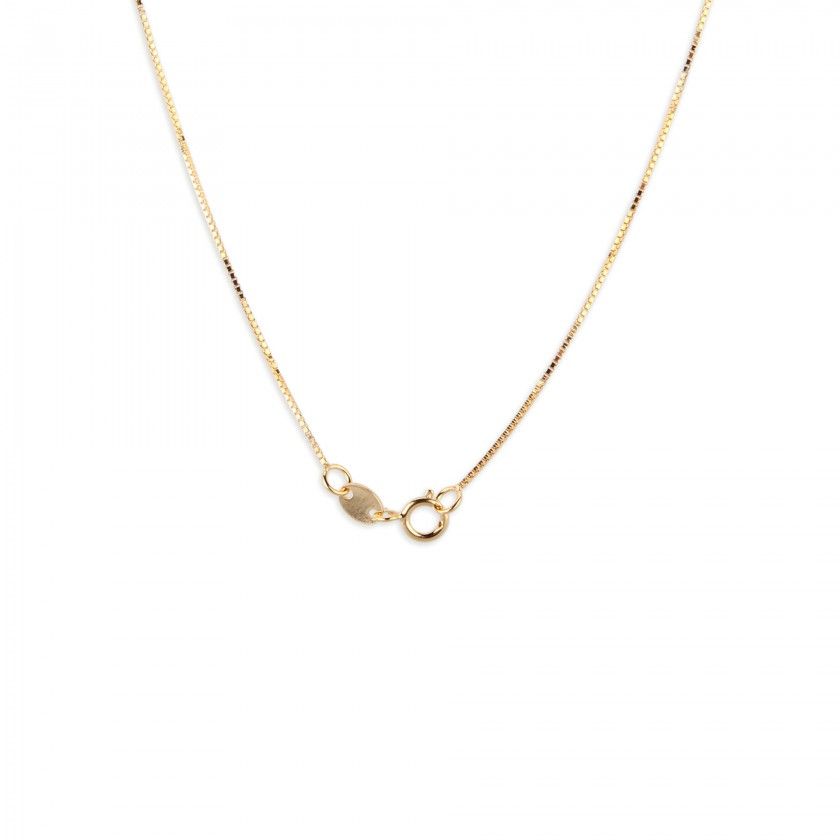 Twisted mesh silver necklace