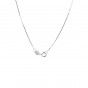 Twisted mesh silver necklace
