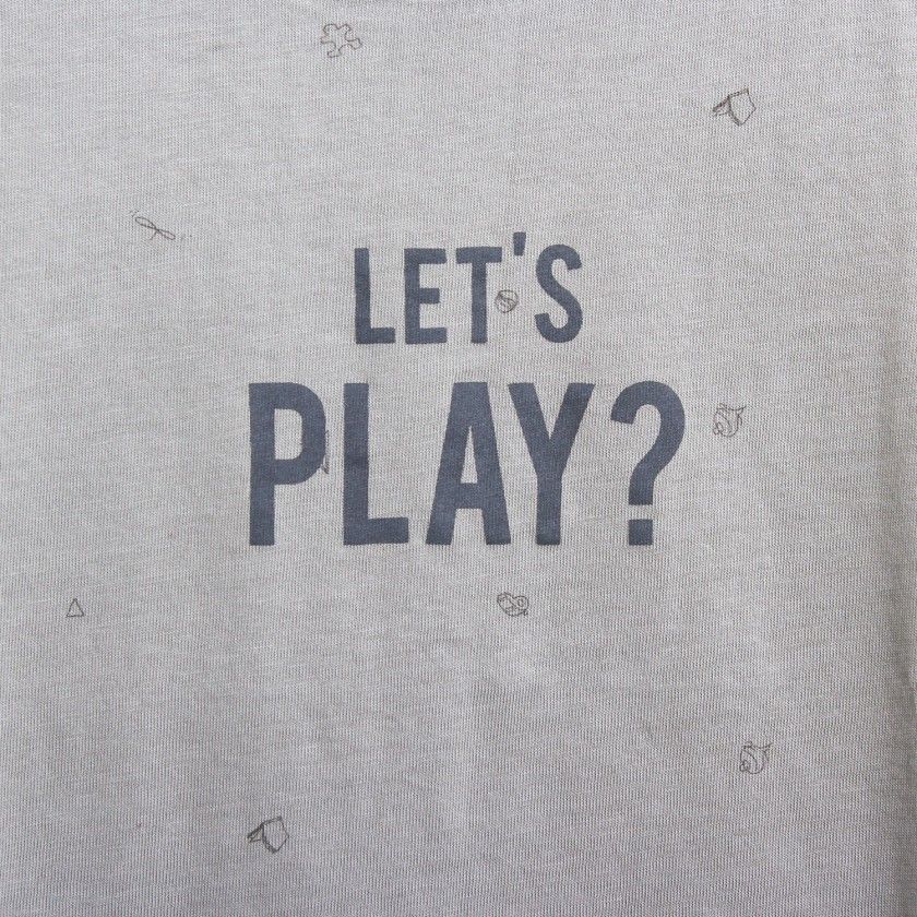 T-shirt de menino Let"s Play, em algodo