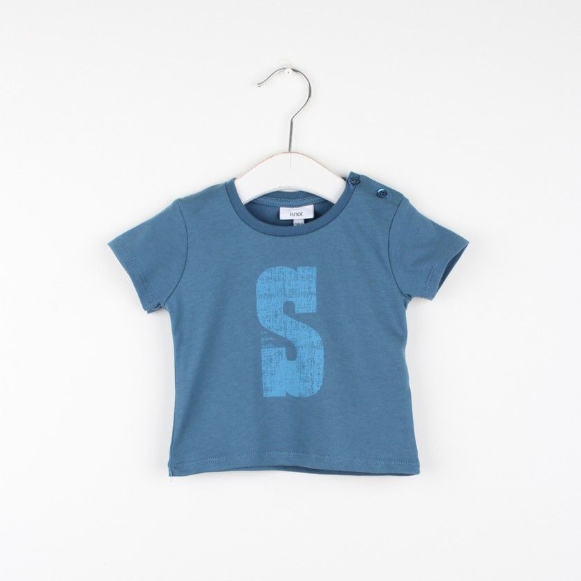 T-shirt de beb S is For Son para menino, em algodo