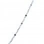 Twisted mesh silver necklace