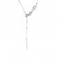 Twisted mesh silver necklace