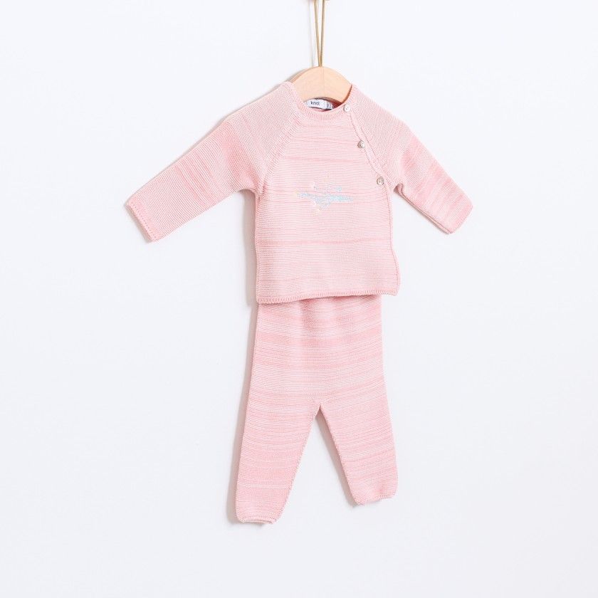 Conjunto tricot Passarinho