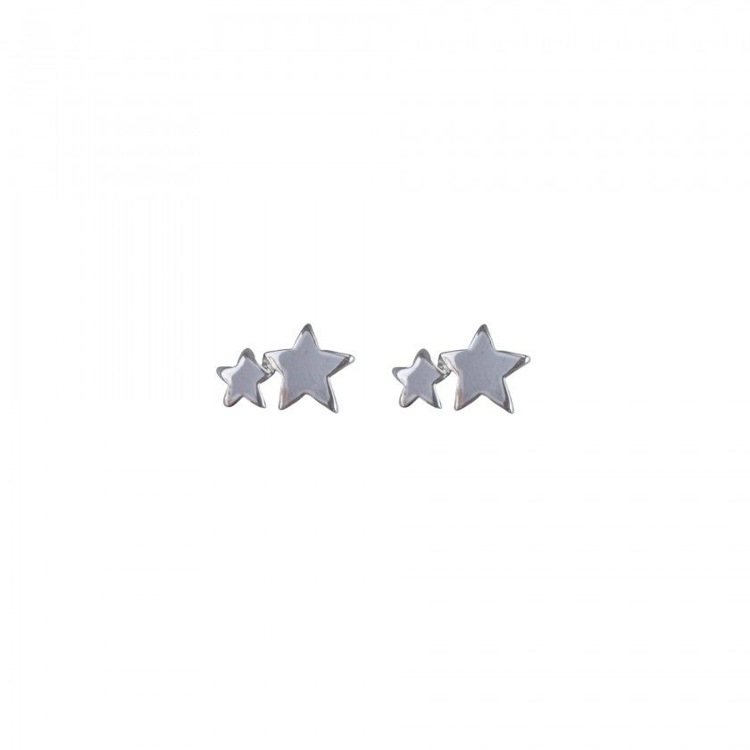 Stars brass earrings