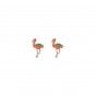 Brass flamingo earrings
