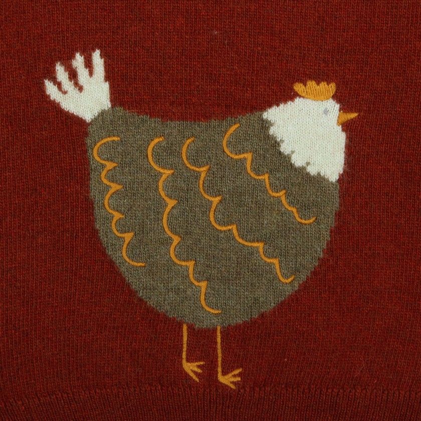 Chicken knitted sweater