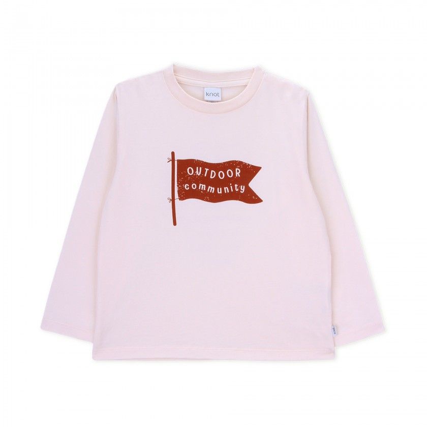 Outdoor long sleeve t-shirt  for boy in cotton