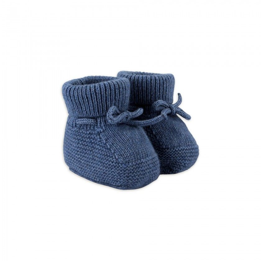 Miller knitted booties for newborn