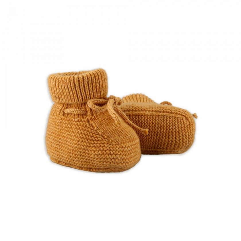 Miller knitted booties for newborn