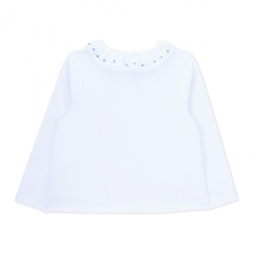 Girl organic cotton polo shirt 4-12 years
