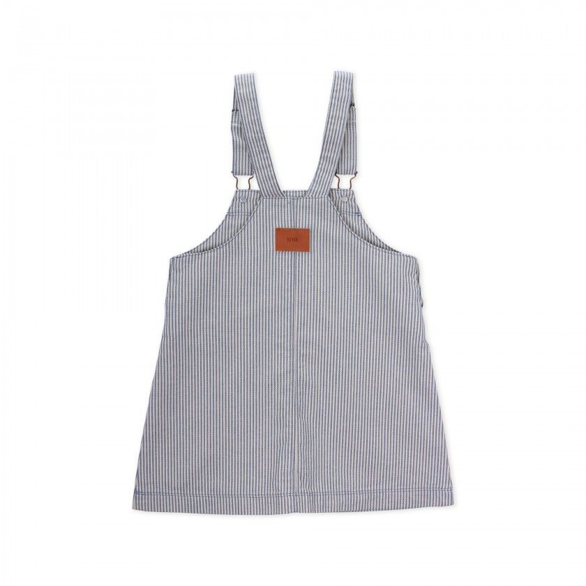 Girl twill pinafore dress 4-12 years