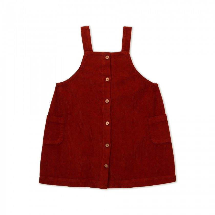 Girl corduroy pinafore dress 4-12 years