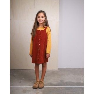 Girl corduroy pinafore dress 4-12 years