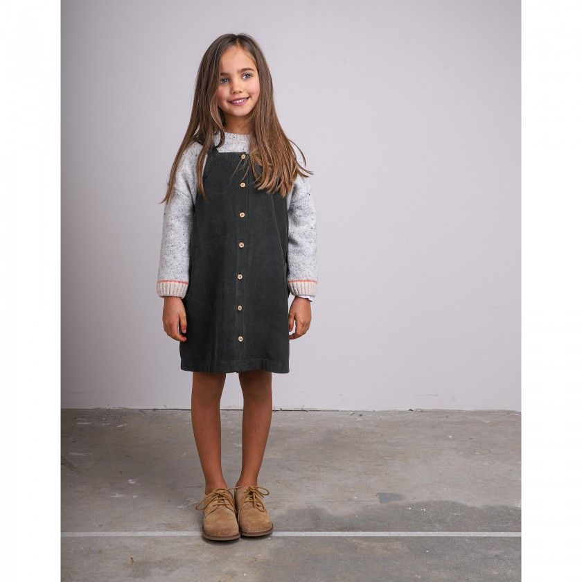 Girl corduroy pinafore dress 4-12 years