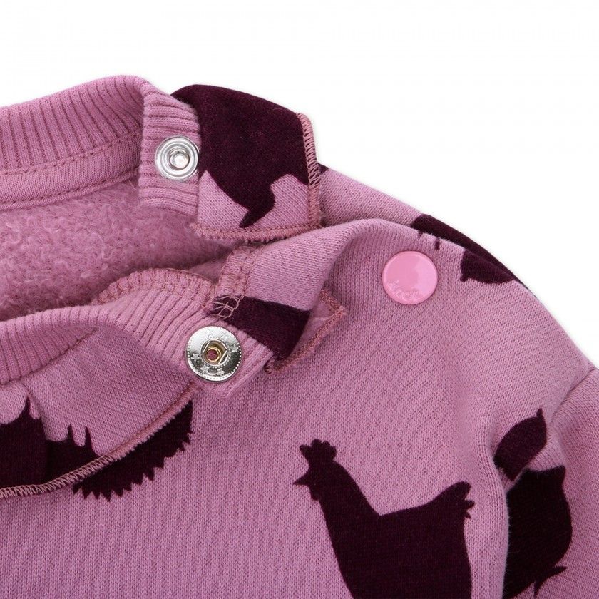 Mila sweatshirt for baby girl in cotton