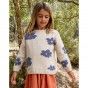 Flowers knitted sweater