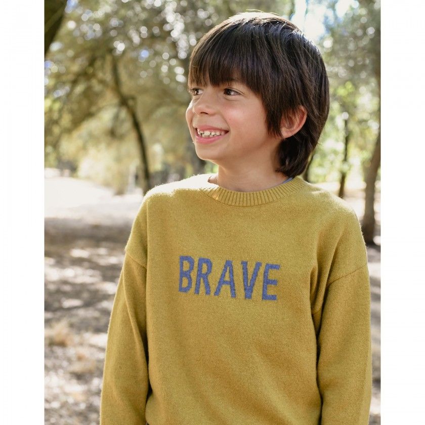 Brave knitted sweater