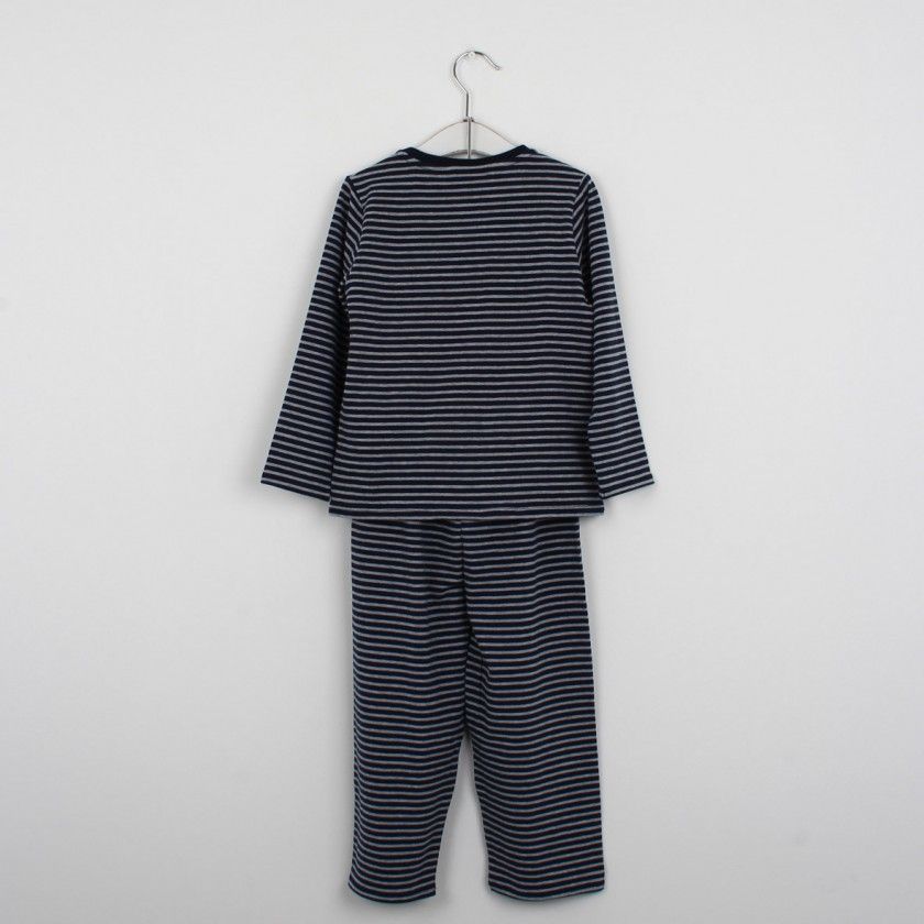Pijama de menino Riscas, em algodo