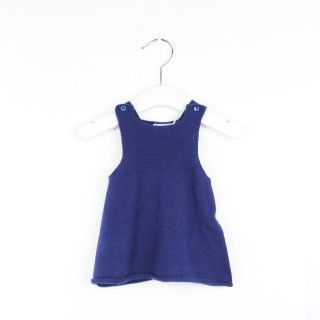 Night blue knitted pinafore