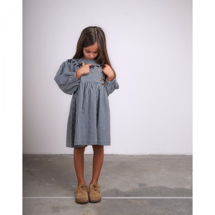 Girl flannel dress 4-12 years