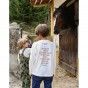 T-shirt Outdoor manga comprida de menino em algodo