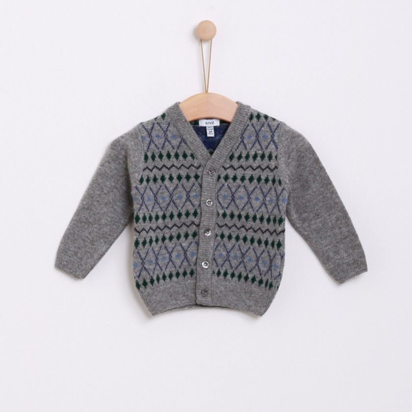 Casaco tricot jaquard