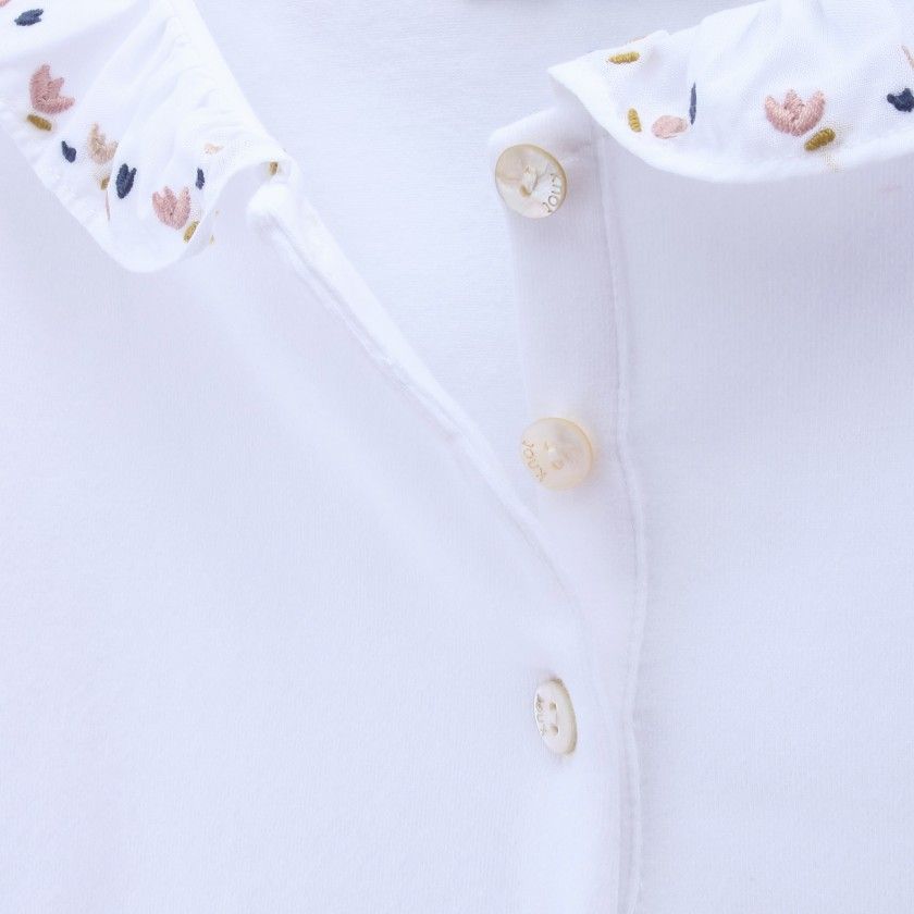 Baby polo organic cotton Flowers