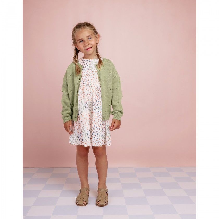 Allison cardigan for girl in cotton