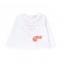 Bird t-shirt for baby girl in organic cotton
