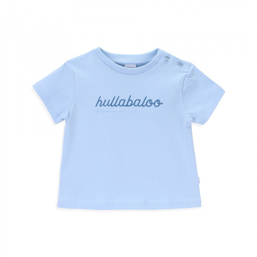 T-shirt Hullabaloo beb menino em algodo orgnico