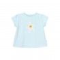 T-shirt Flower beb menina em algodo orgnico