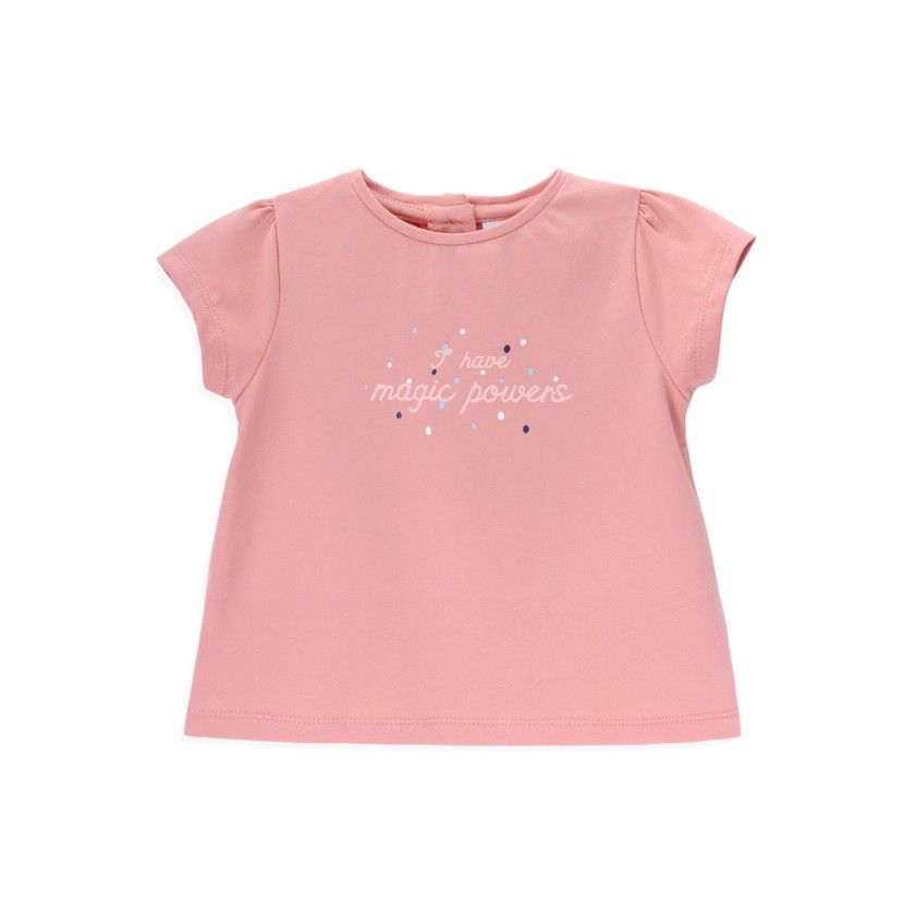 Magic Powers t-shirt for baby girl in organic cotton