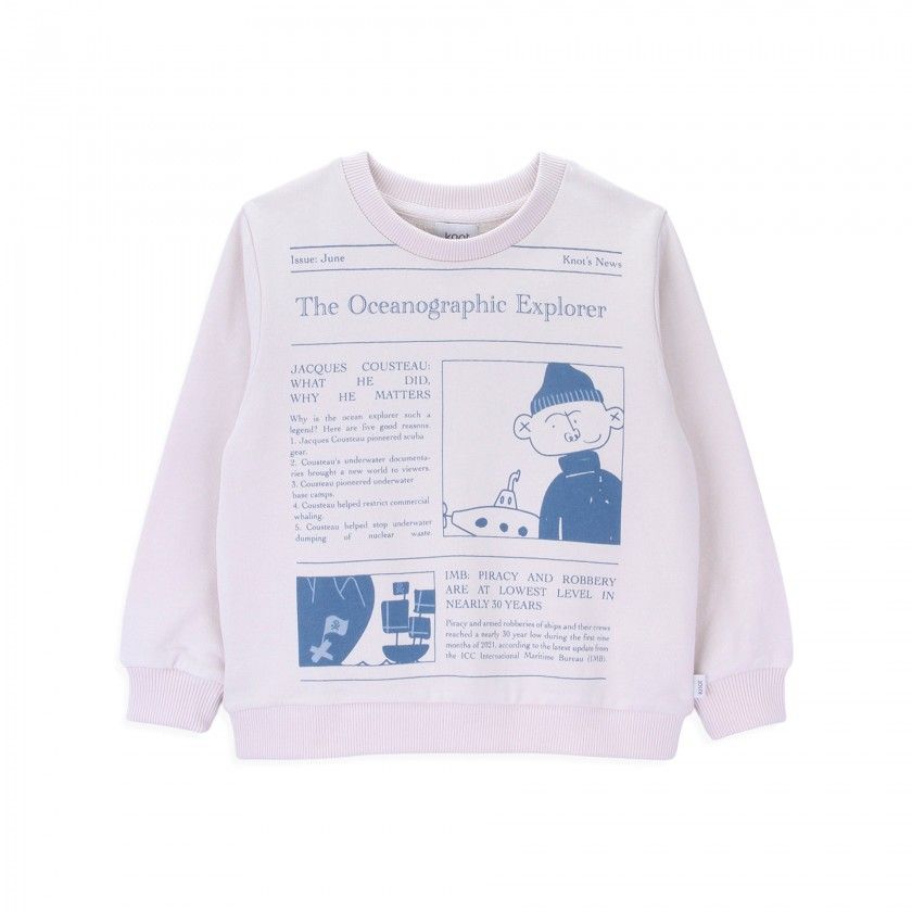 Explorer sweatshirt for boy in cotton