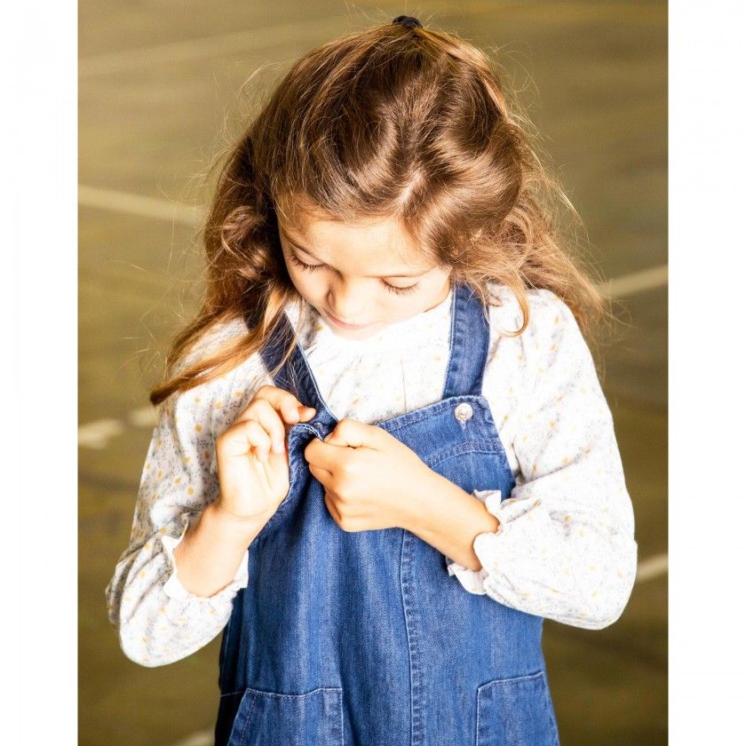 Girl pinafore dress denim Lylah