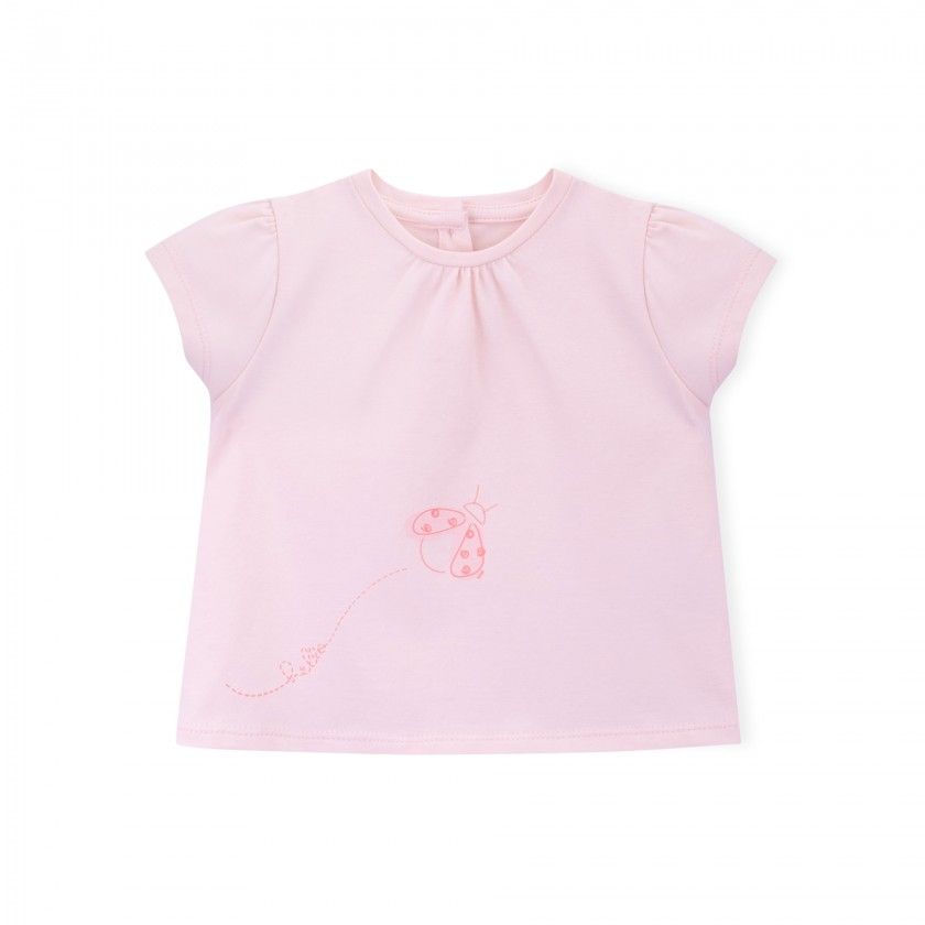 T-shirt de beb Ladybug para menina, em algodo