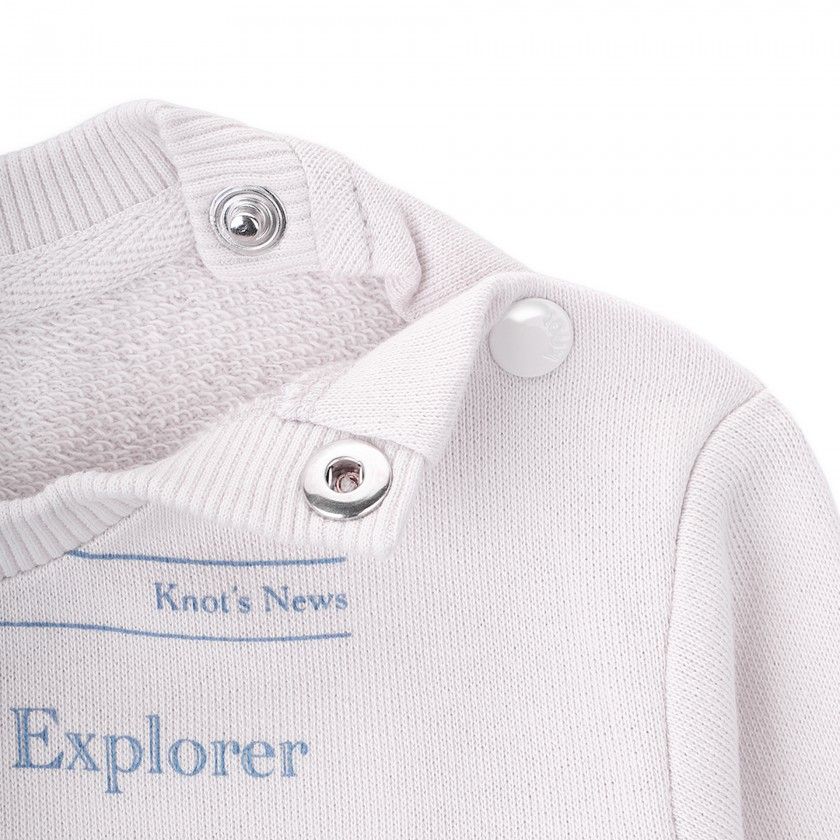 Sweatshirt Explorer beb menino em algodo