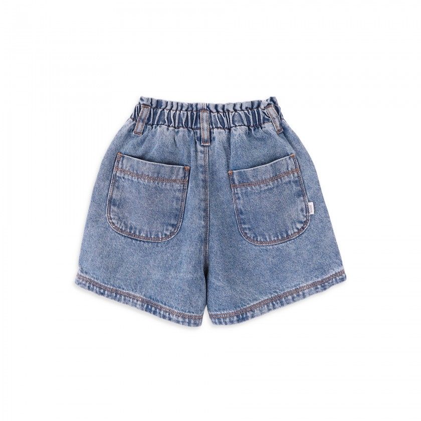 Deluca shorts for girl in cotton denim