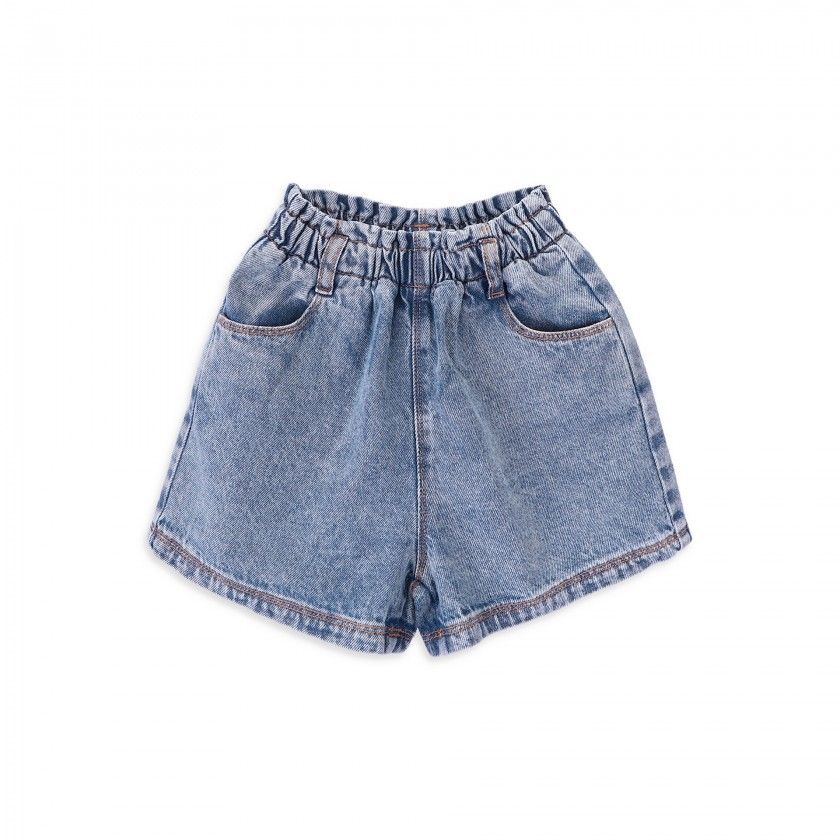 Deluca shorts for girl in cotton denim