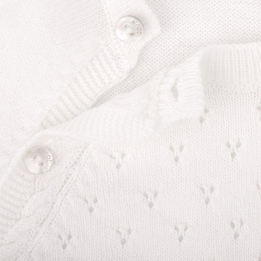 Camisola de malha recém-nascido em algodão 0-9 meses