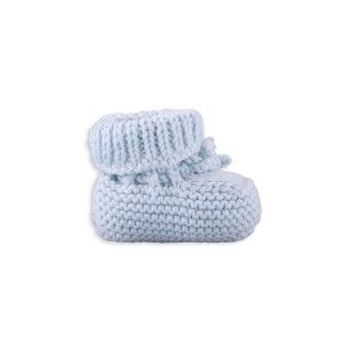 Newborn knitted cotton booties 0-3 months