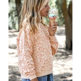 Harlee sweatshirt for girl in cotton