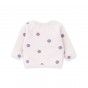 Dots knitted newborn sweater for girls