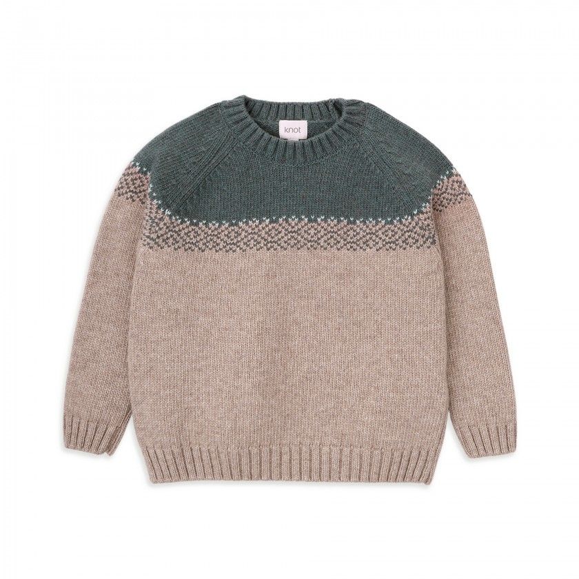Mountain knitted sweater for boys