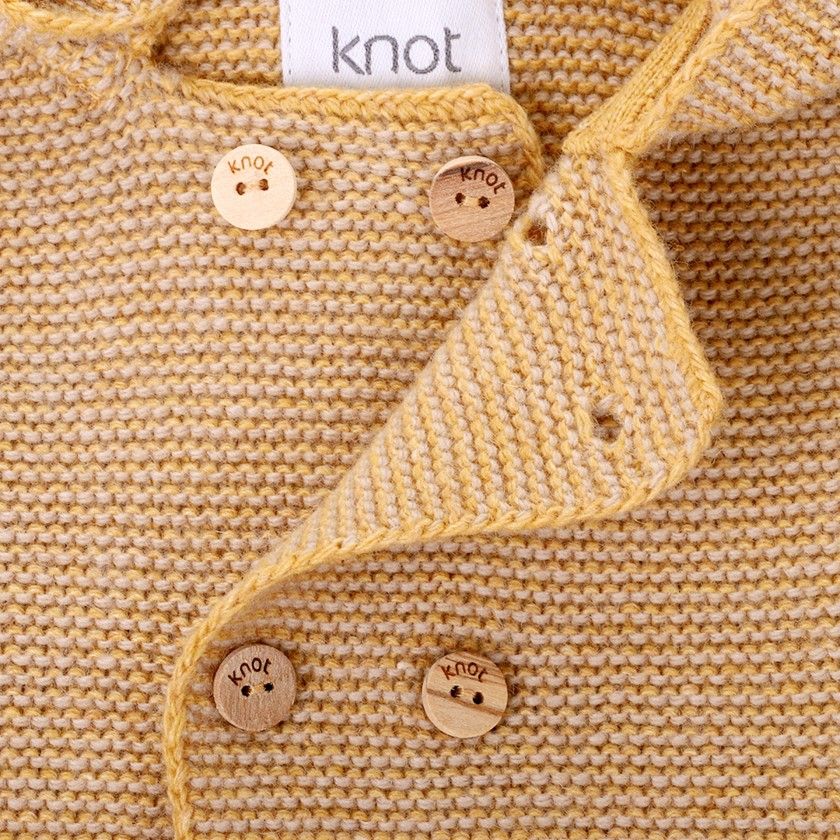 Bell knitted newborn cardigan