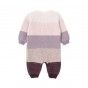 Stripes knitted all-in-one for baby 1-12 months